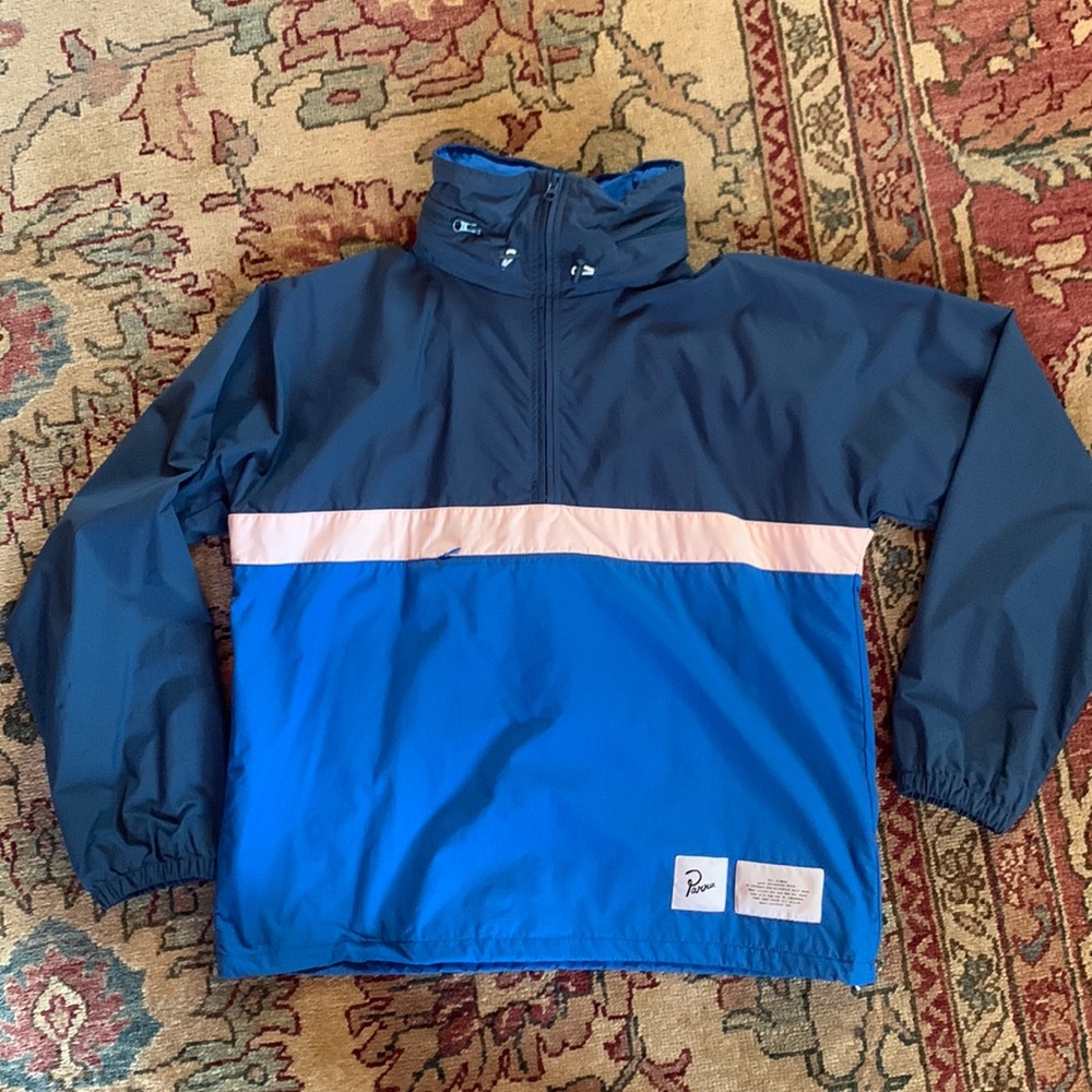 Parra windbreaker quarter-zip jacket, Men’s Large